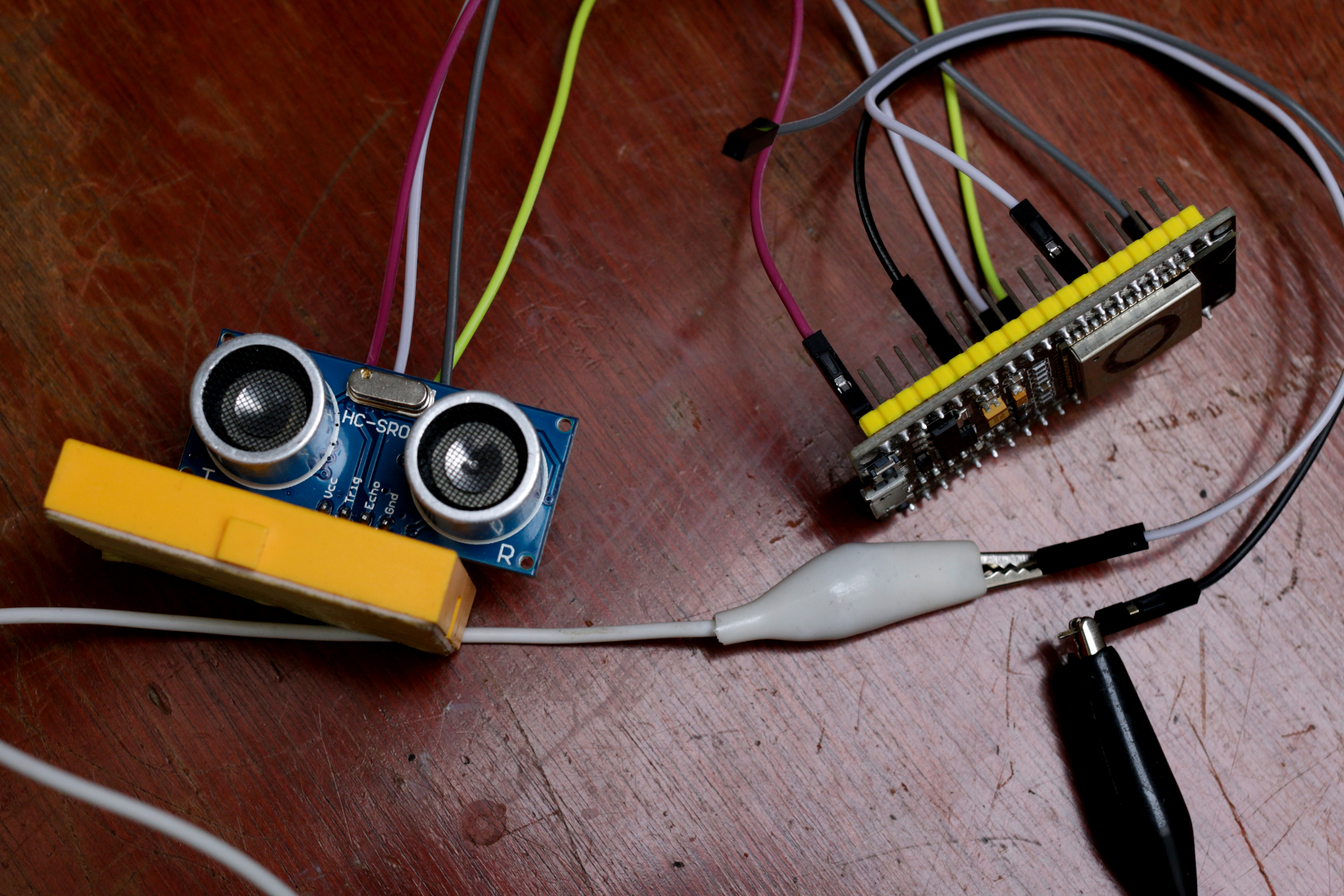 willpower studios arduino esp32 distance sensor ultrasonic hc-sr04