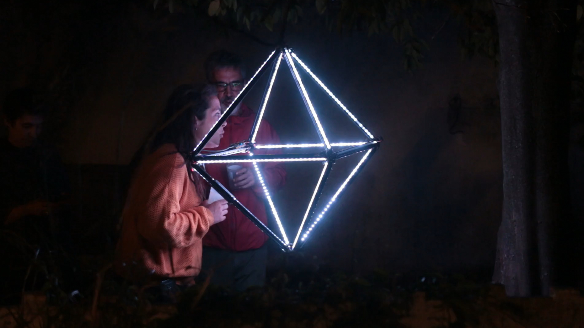 diy, electronics, tinkering, electric engineering, addressable leds, esp32, diamond, interactive, light, installation, lighting, leds, willpower, studios