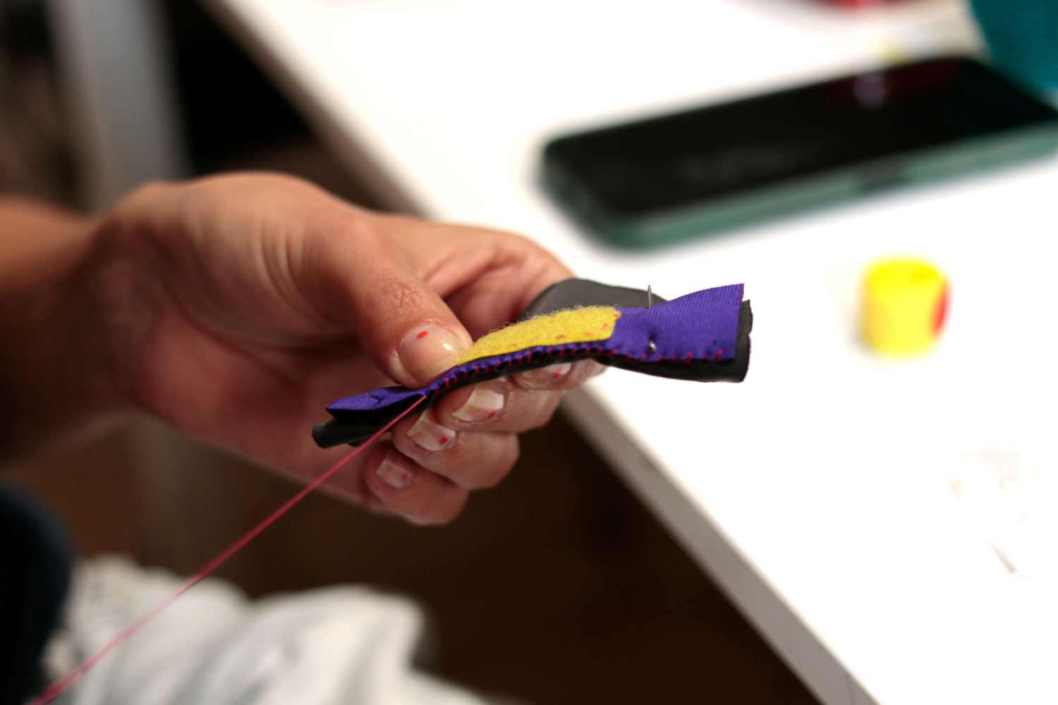 willpower studios Fluffies, fluffy burger, OSC, music tech instrument audiovisual arduino esp32  pressure sensor etextiles 