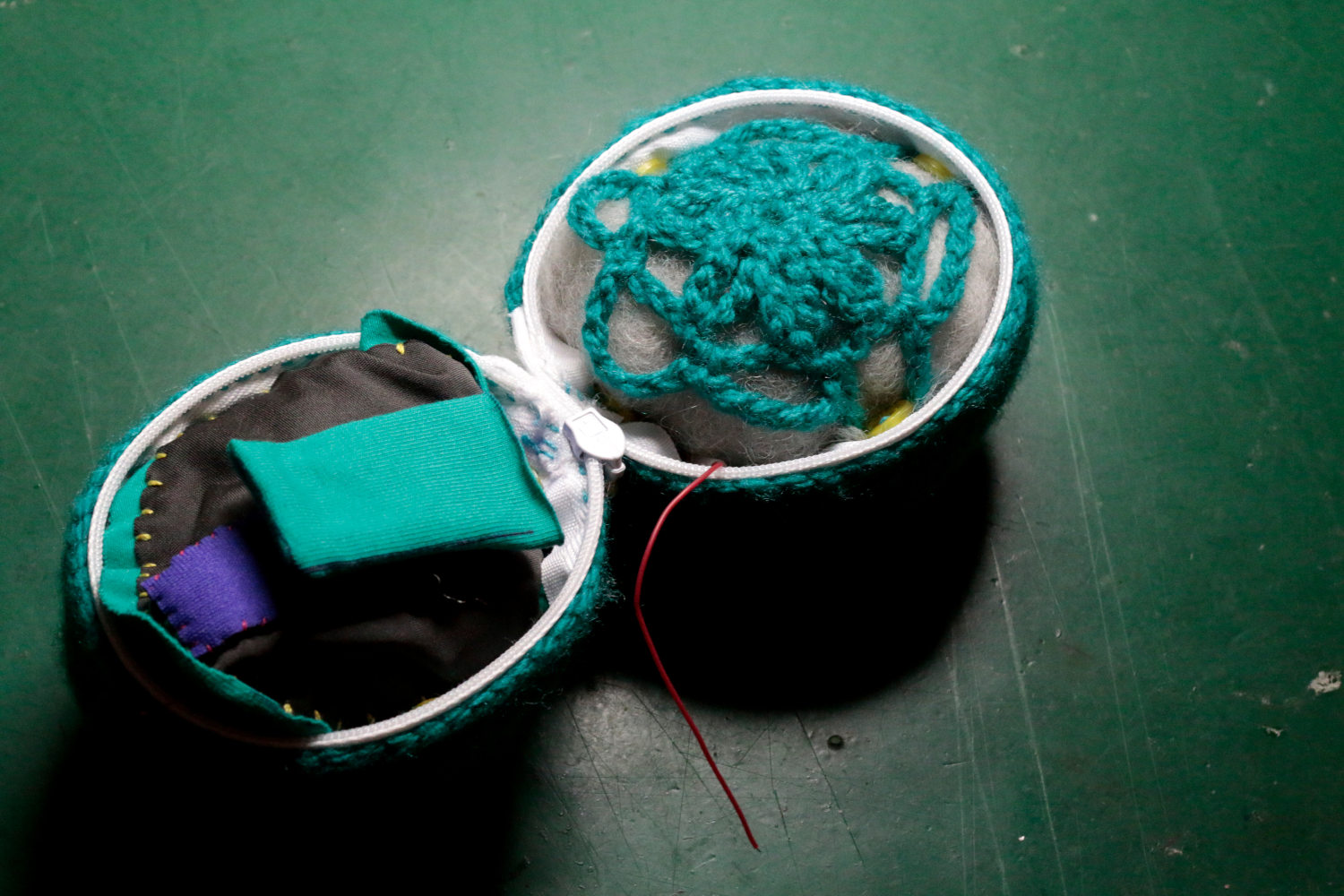 willpower studios Fluffies, fluffy burger, OSC, music tech instrument audiovisual arduino esp32  pressure sensor etextiles 