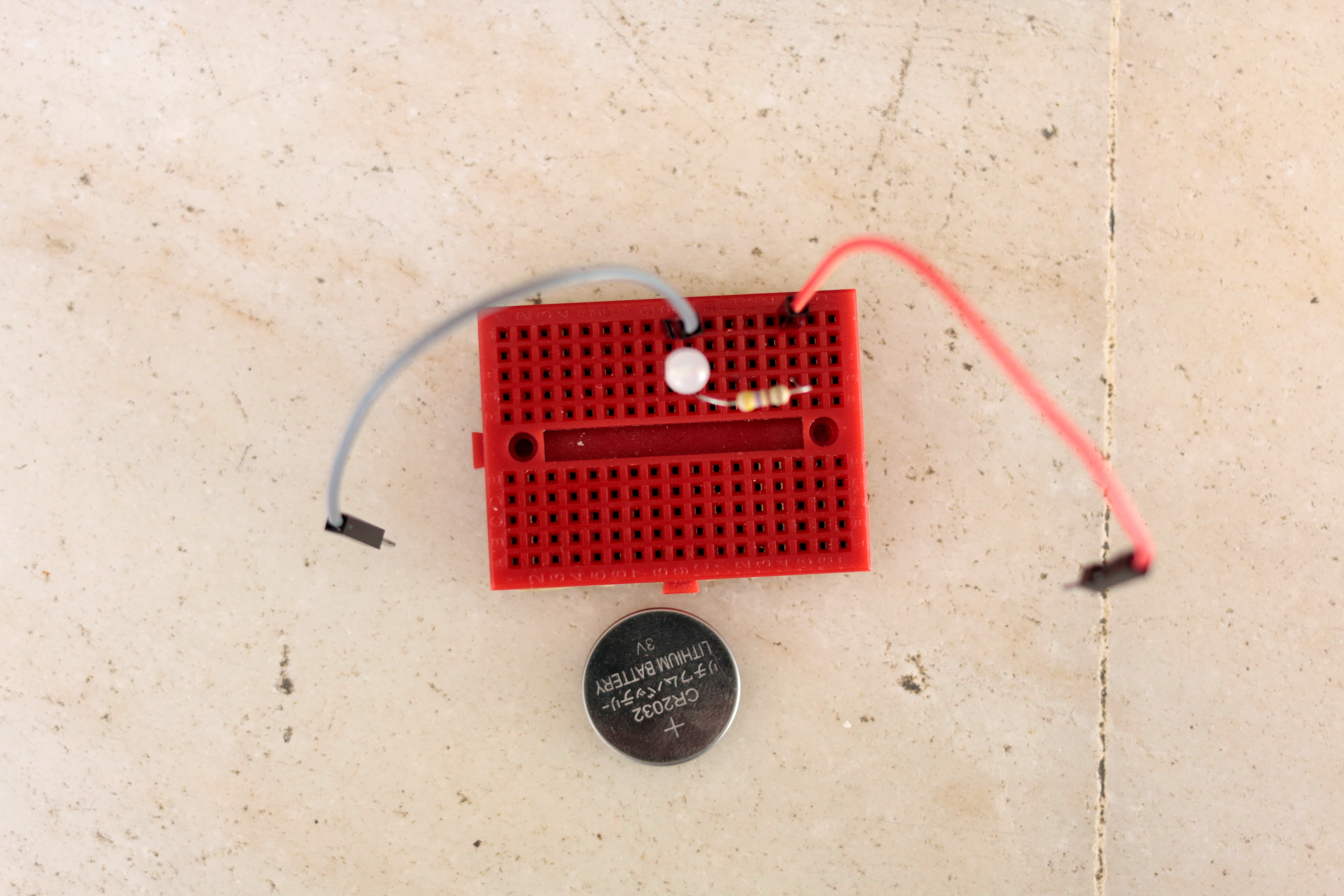 breadboard, led, resistor, electronics, circuit