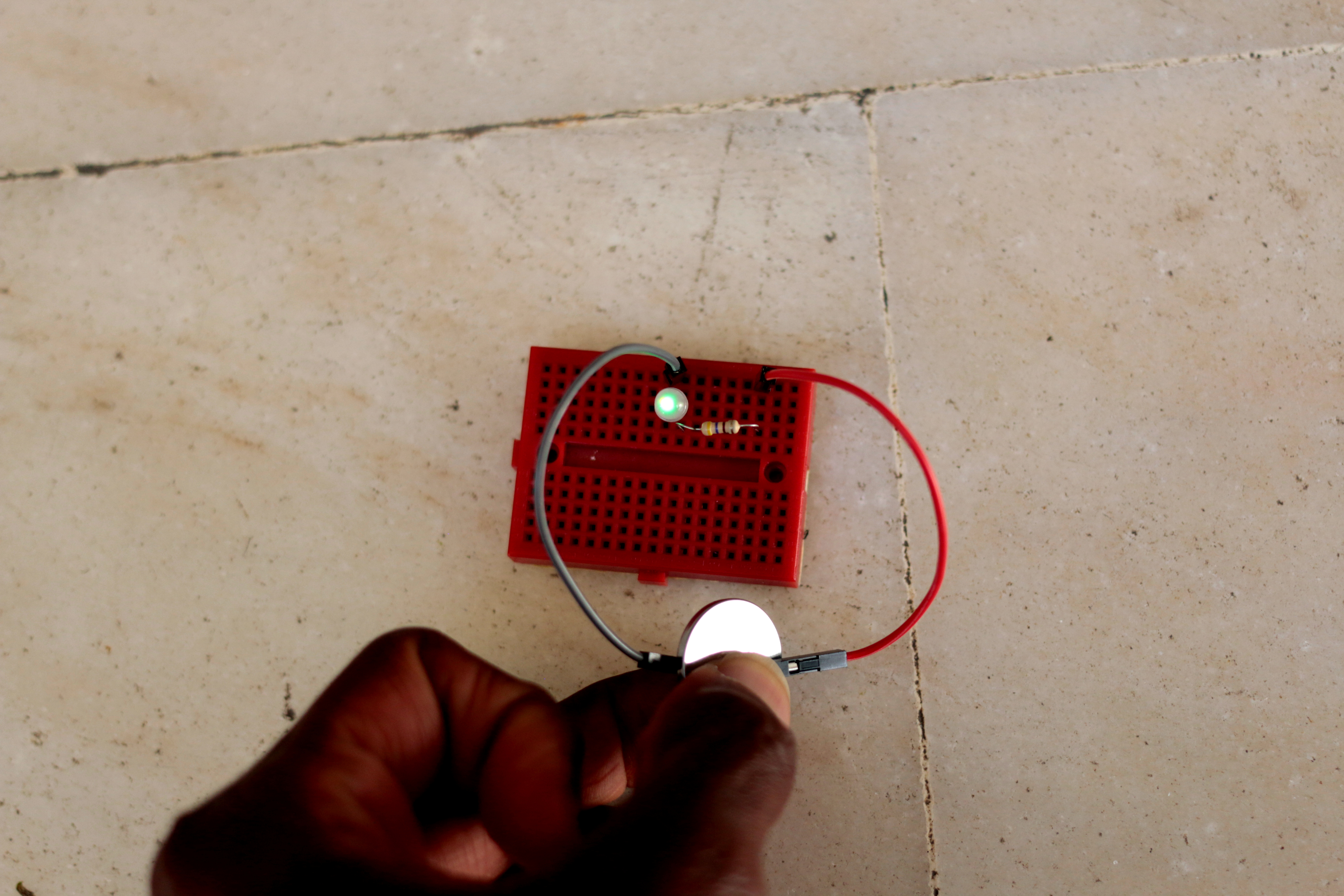 breadboard, led, resistor, electronics, circuit
