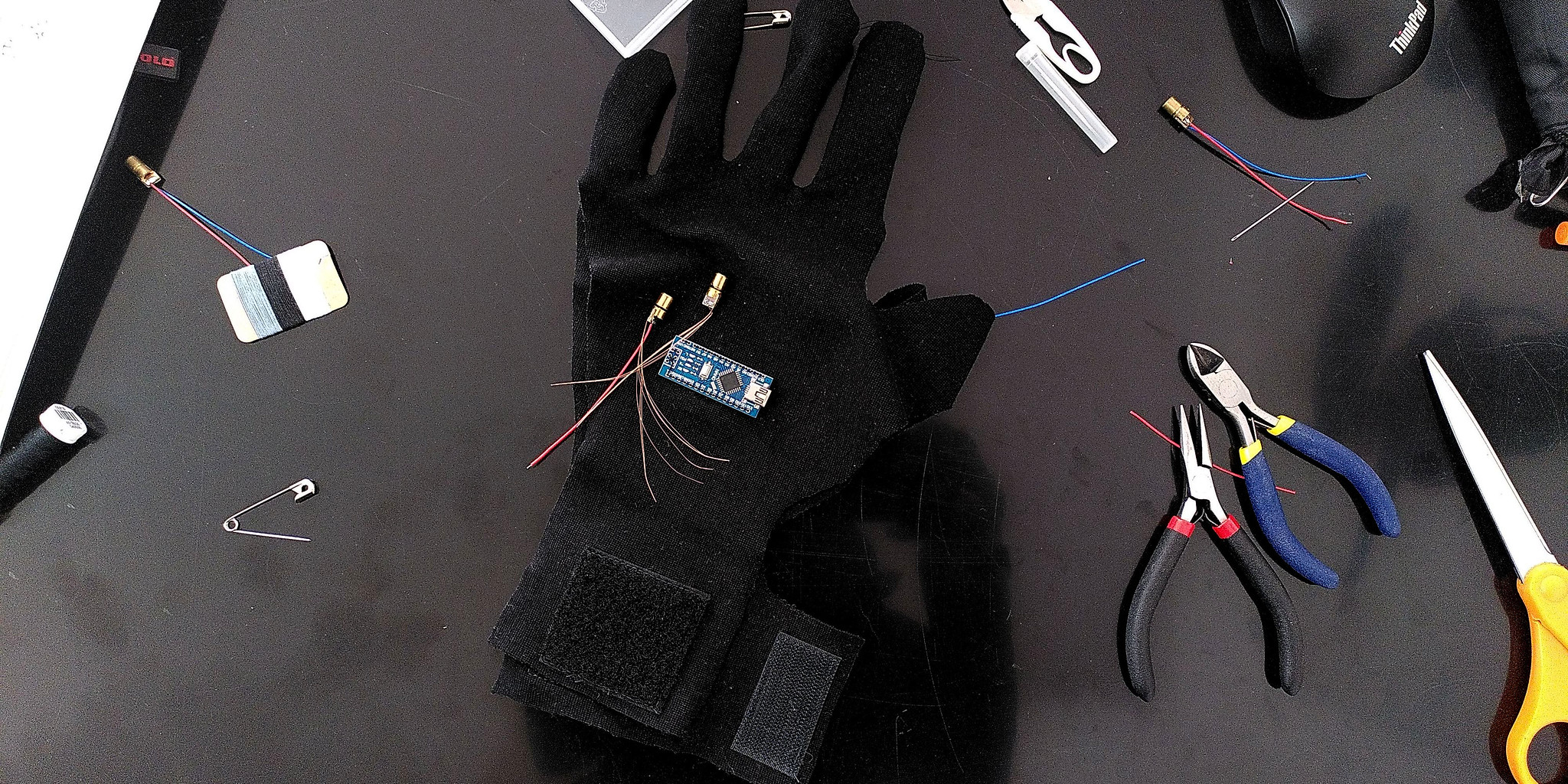 eTextile Laser Glove by WILLPOWER STUDIOS Tech Lab Wearable Tech