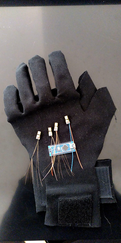 eTextile Laser Glove by WILLPOWER STUDIOS Tech Lab Wearable Tech