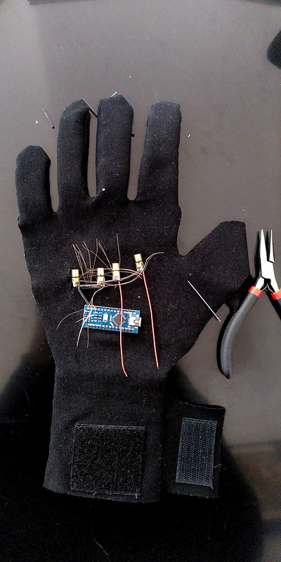 eTextile Laser Glove by WILLPOWER STUDIOS Tech Lab Wearable Tech