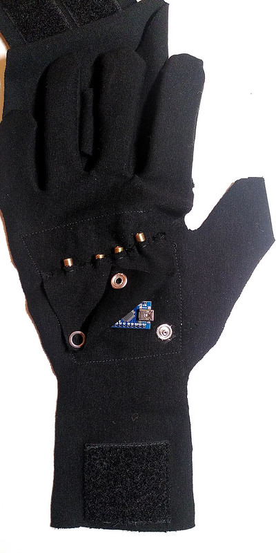 eTextile Laser Glove by WILLPOWER STUDIOS Tech Lab Wearable Tech