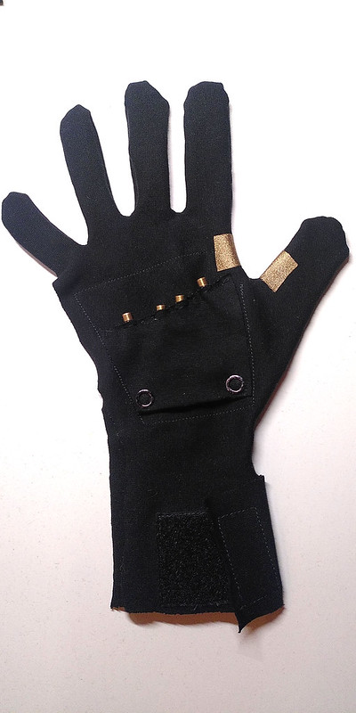 eTextile Laser Glove by WILLPOWER STUDIOS Tech Lab Wearable Tech