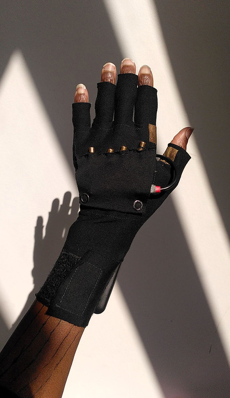 eTextile Laser Glove by WILLPOWER STUDIOS Tech Lab Wearable Tech