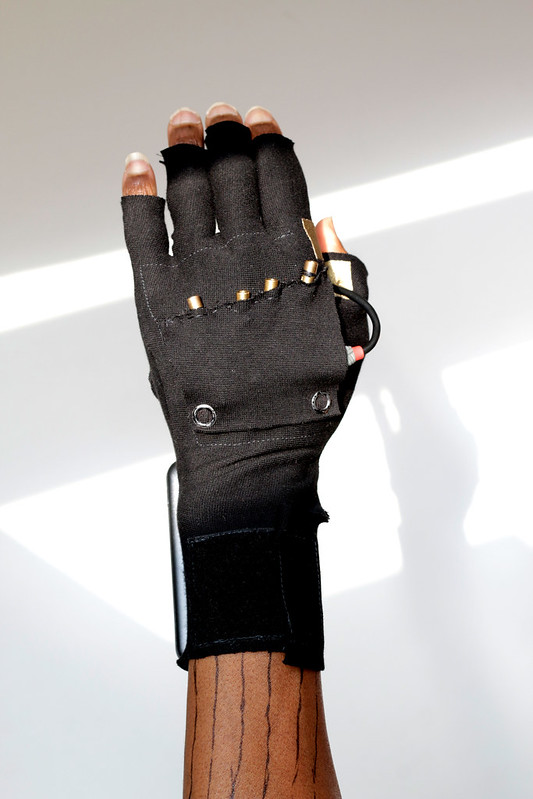 eTextile Laser Glove by WILLPOWER STUDIOS Tech Lab Wearable Tech