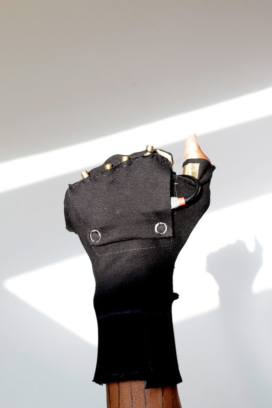 eTextile Laser Glove by WILLPOWER STUDIOS Tech Lab Wearable Tech