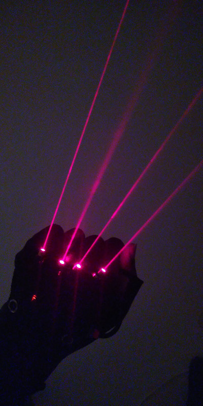 eTextile Laser Glove by WILLPOWER STUDIOS Tech Lab Wearable Tech