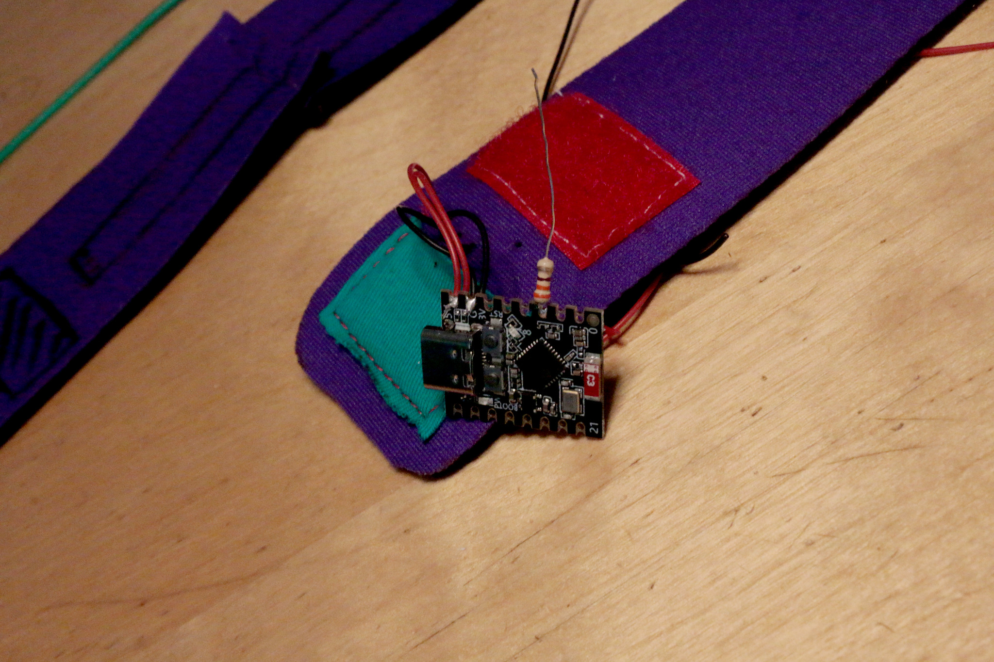 willpower studios fashion bracelet wearable music tech arduino esp32 etextiles 