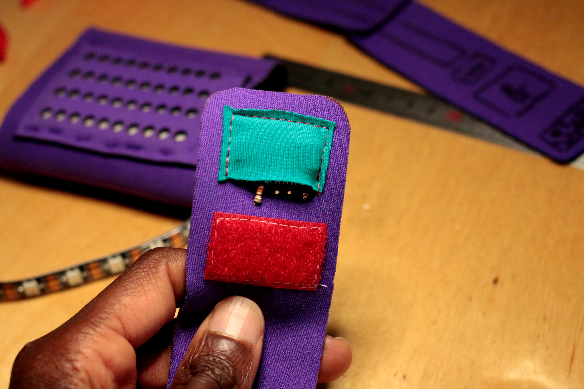 willpower studios fashion bracelet wearable music tech arduino esp32 etextiles 