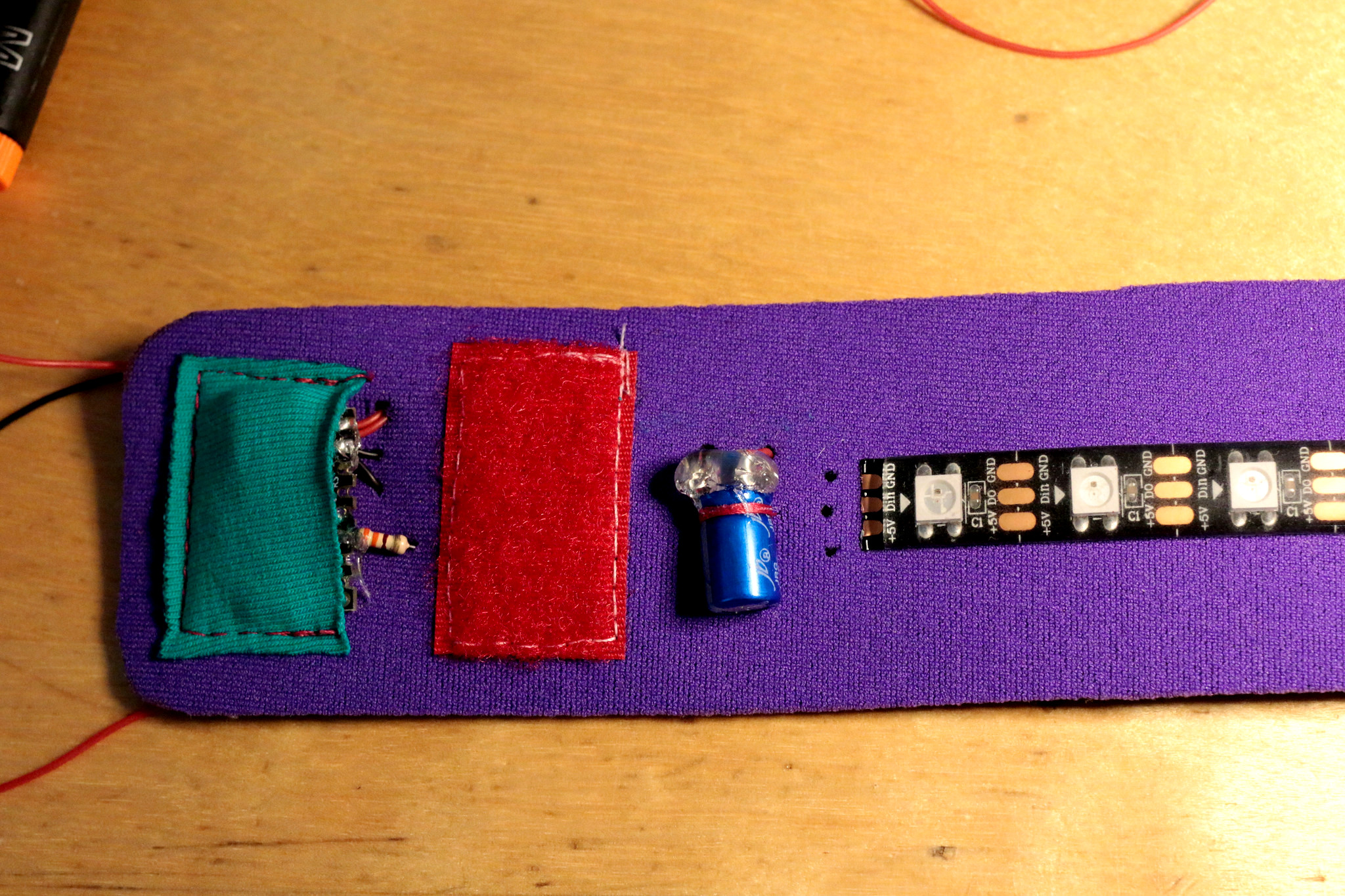 willpower studios fashion bracelet wearable music tech arduino esp32 etextiles 