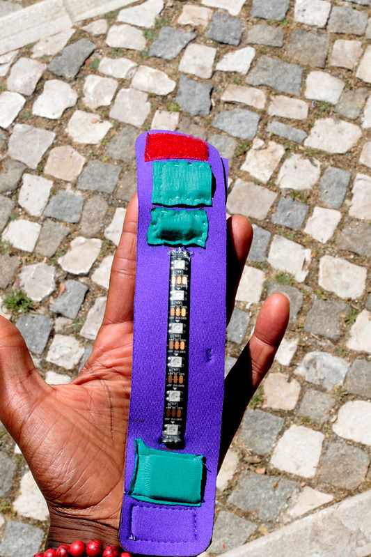 willpower studios fashion bracelet wearable music tech arduino esp32 etextiles 