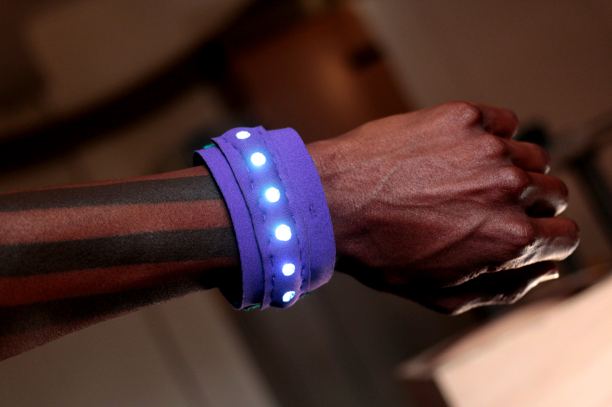 willpower studios fashion bracelet wearable music tech arduino esp32 etextiles 