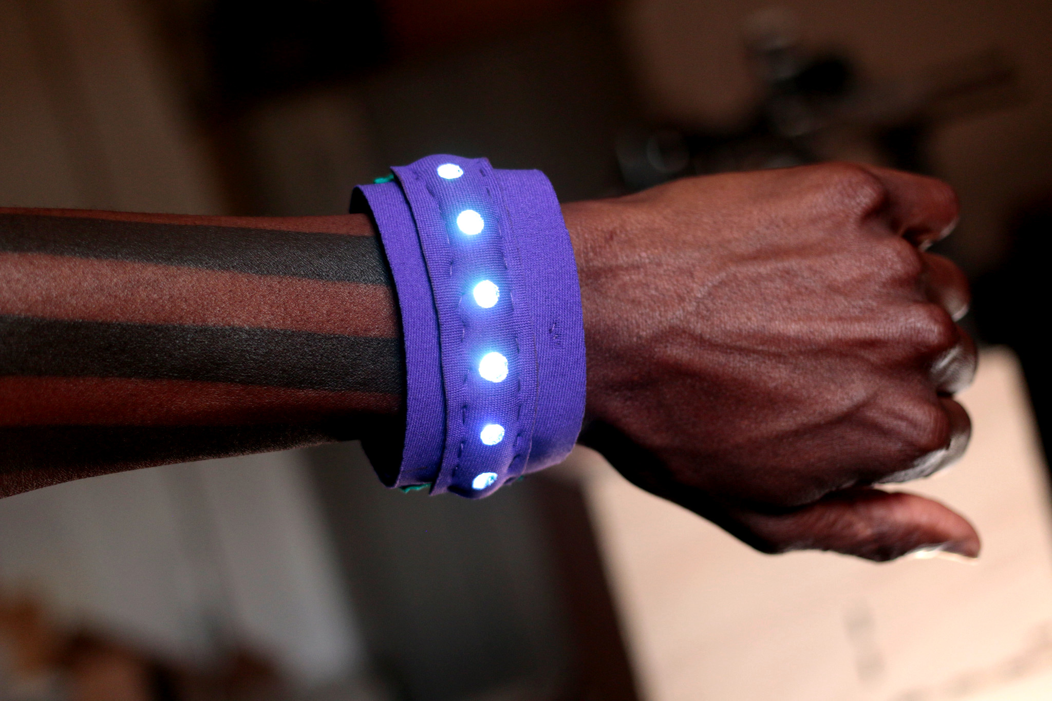 willpower studios fashion bracelet wearable music tech arduino esp32 etextiles 