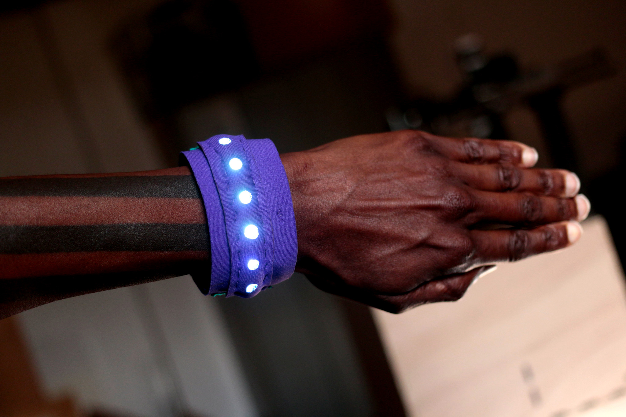 willpower studios fashion bracelet wearable music tech arduino esp32 etextiles 