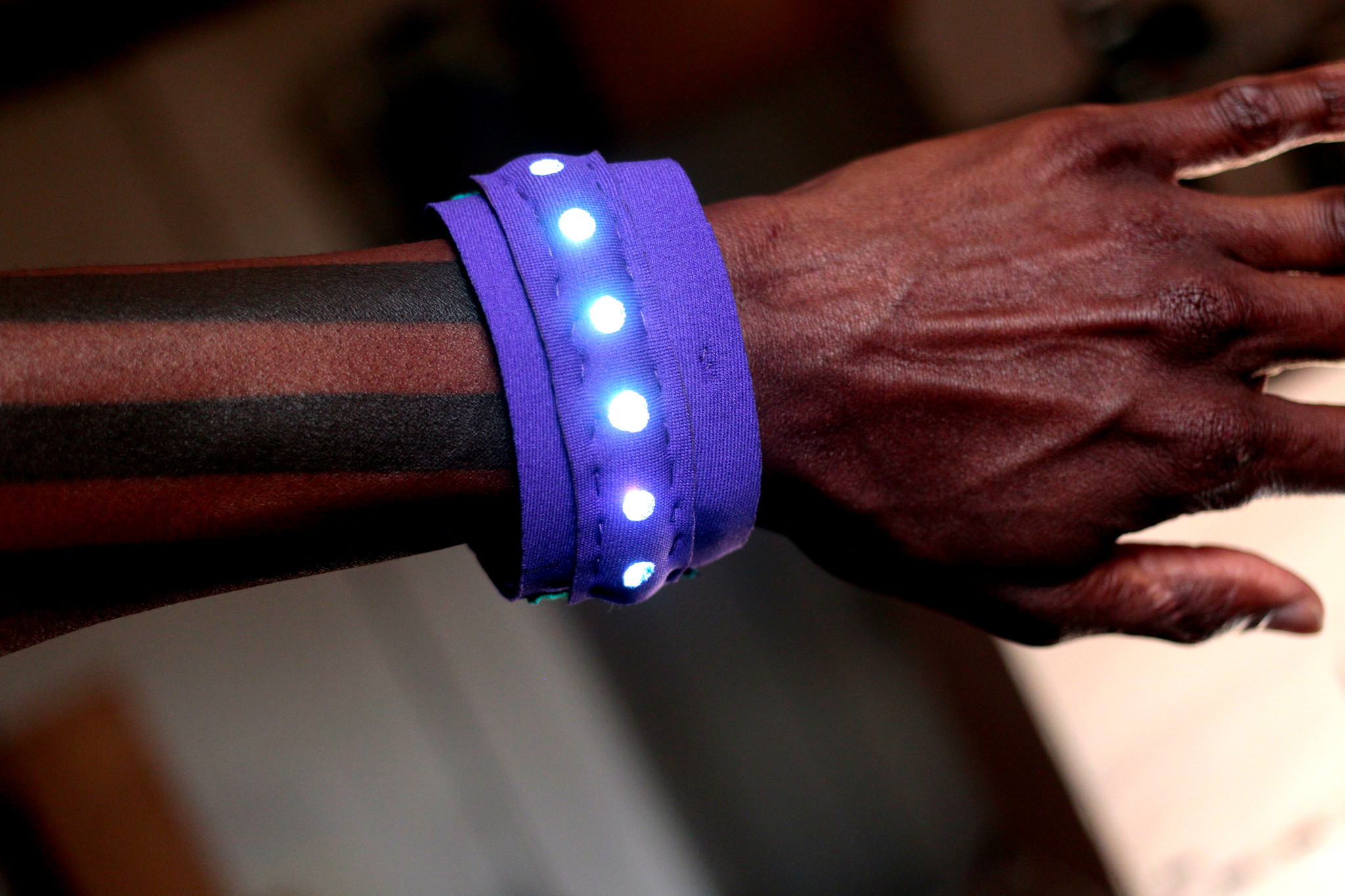 willpower studios fashion bracelet wearable music tech arduino esp32 etextiles 